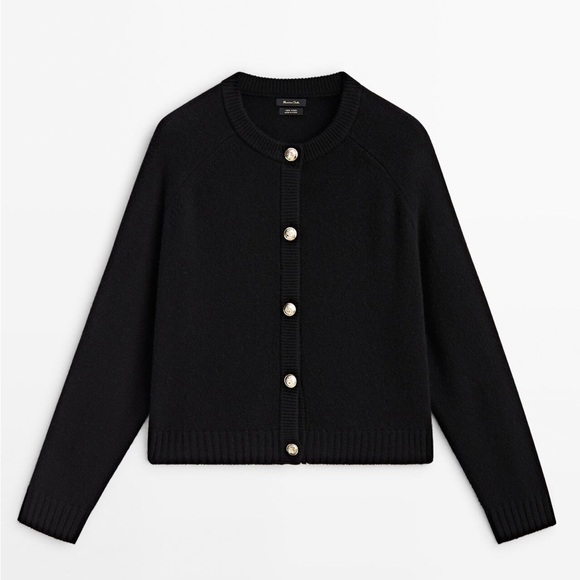 Massimo Dutti Sweaters - Massimo Dutti - Black Cardigan